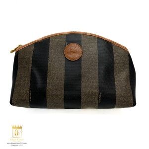 Fendi Pequin vintage stripe toiletry bag